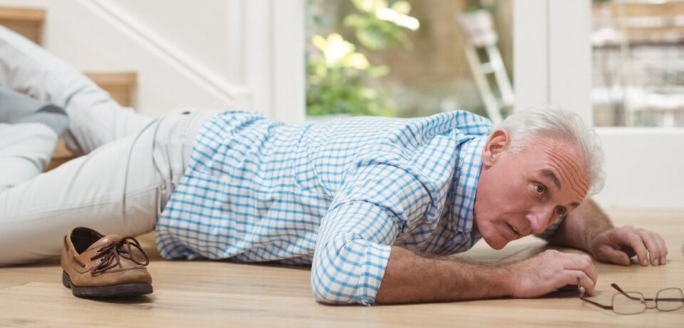 Man Falls Down Stairs